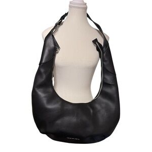 French Connection Layla Half Moon Hobo Bag – Black
